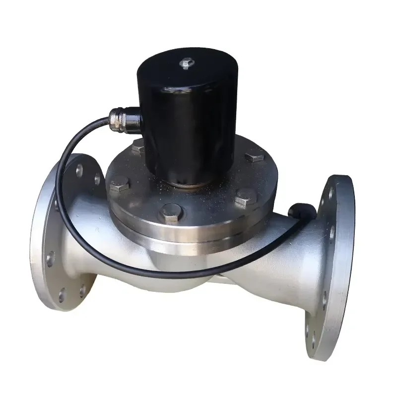 China Factory Manufacturing ZBSF-16P Stainless Steel Flange Solenoid Valve Electric Normally Open/normally Closed Diaphragm