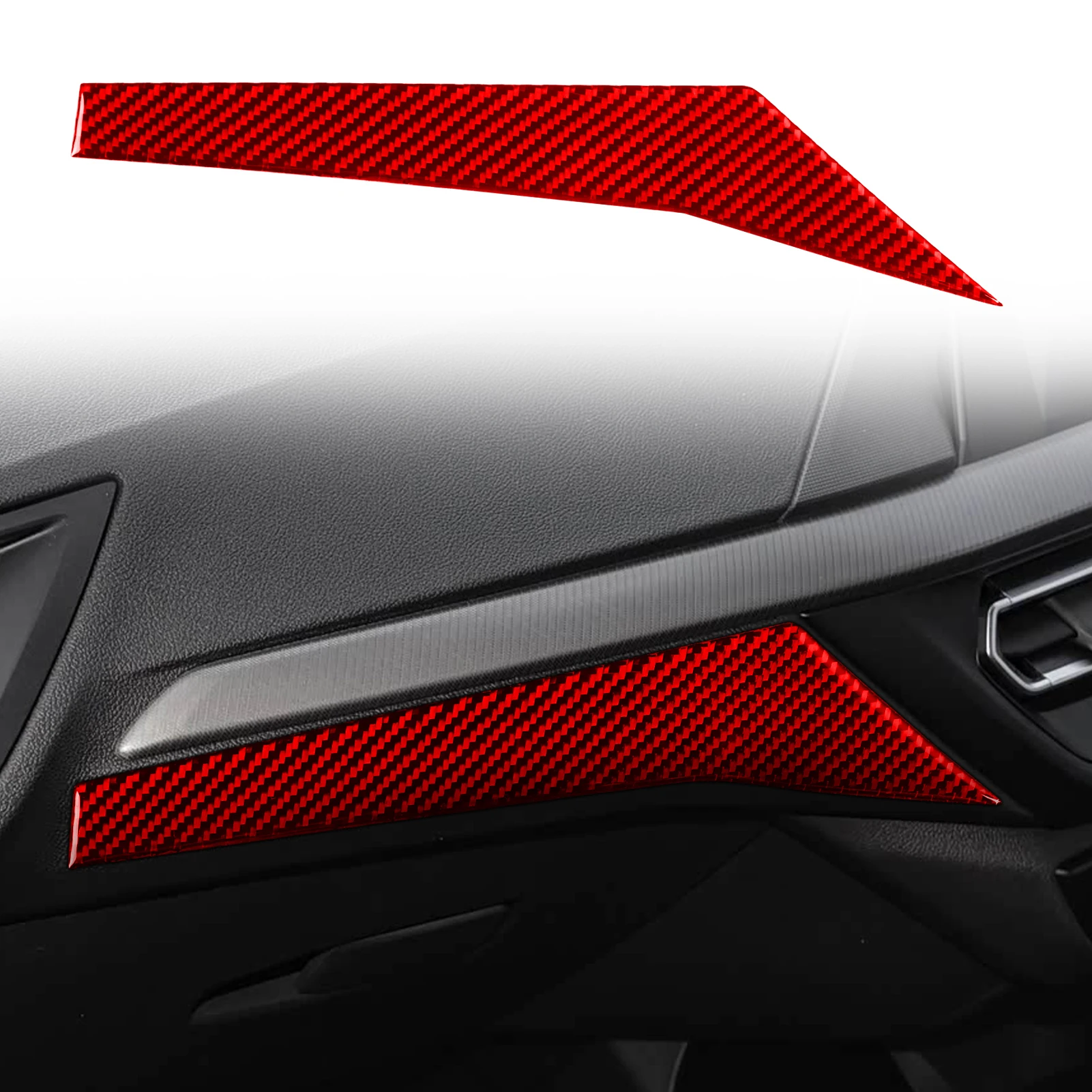 Soft Carbon Fiber Car Center Console Gearshift Panel Inside Door Handle Trim Sticker For BMW 1 Series F40 2 Series F44 2020-2024