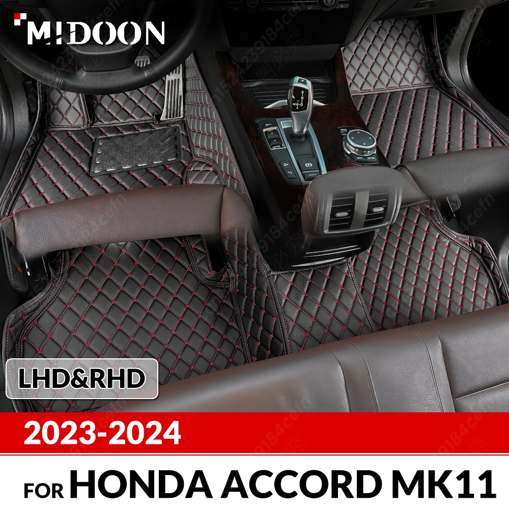 

Автомобильные коврики для Honda Accord (11th GEN.) 2023 2024, пользовательские автомобильные подушечки для ног, ковер, аксессуары для интерьера