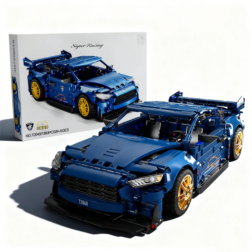 

1360 PCS Static Technical Racing Car Building Blocks 1:14 Sports Car Model Assemble Toy Kids Creative DIY Gift Home Desk Display