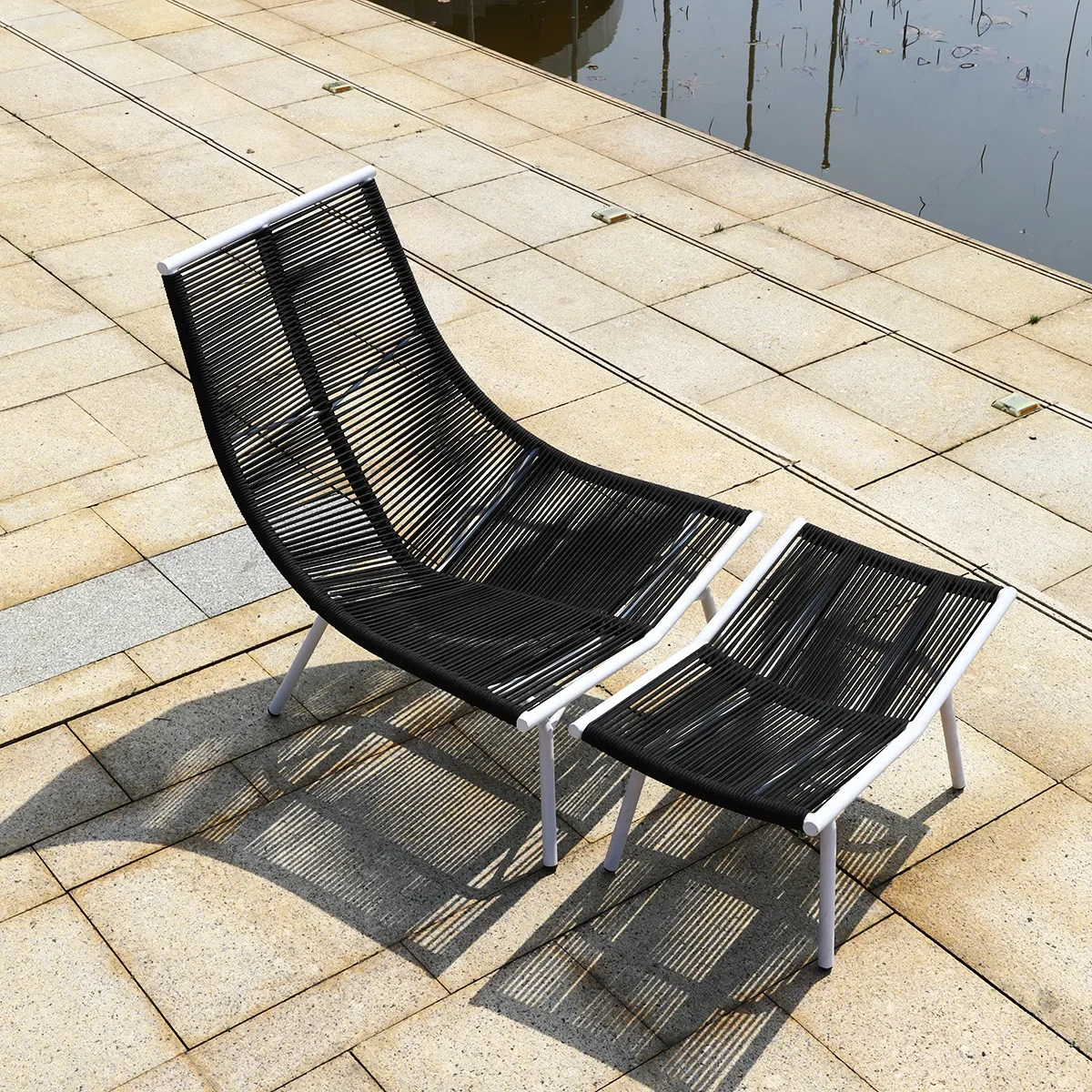 Modern simple balcony folding chair summer outdoor cool lazy chair