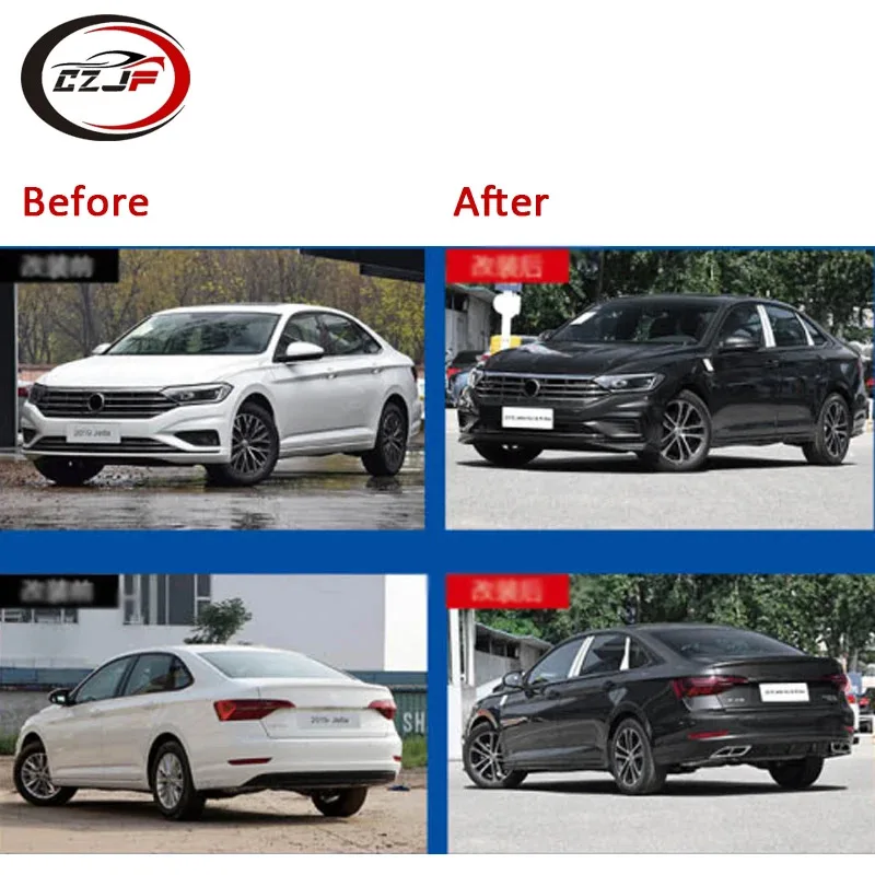 

Factory hot salesCZJF Car Body Kits Rear Front Bumper Grille for VW Jetta 2019 2020 2021 2022 Upgrade to Jetta GLI R-line Fog L