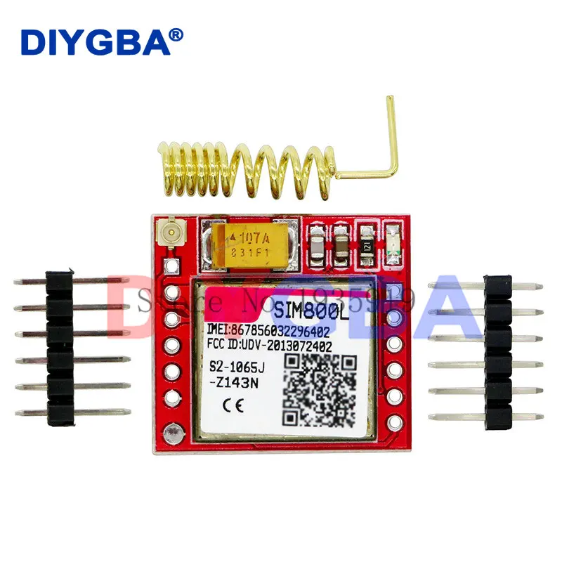 Mini Smallest SIM800L GPRS GSM Module MicroSIM Card Core Wireless Board Quad-band TTL Serial Port With Antenna