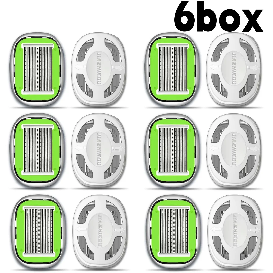 أداة حلاقة يدوية للرأس الأصلع، متخصصة لقص الشعر والحلاقة، ماكينة حلاقة يدوية لشعر الإبط والساق، شفرات مكونة من 8 طبقات #2