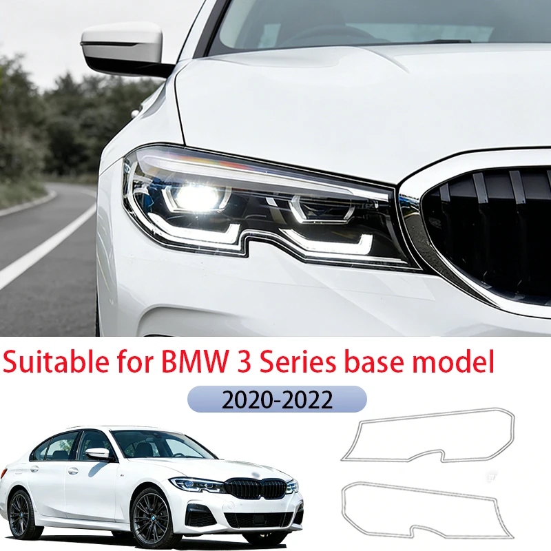 

Подходит для BMW 3 серии 2020-2022 годов выпуска, защитная пленка для фар, материал TPU, прозрачная PPF, пленка цвета дымчато-черный.