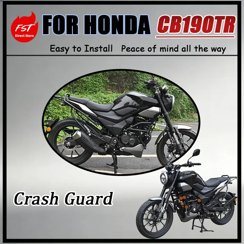 For Honda CB190TR Motorcycle Racing Spring Crash Guard Kit with Rear Luggage Rack And Center Main Stand Compatible
