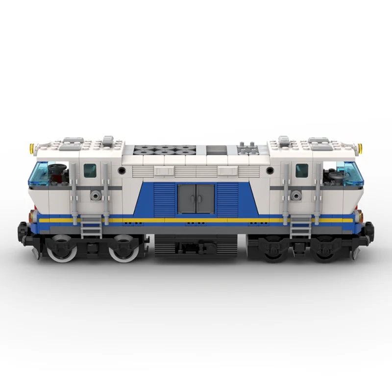 453개 MOC 디젤 화물 기관차 모델 블록 건축 크리스마스 선물 창의적인 장난감 아이디어 교육용 어린이용