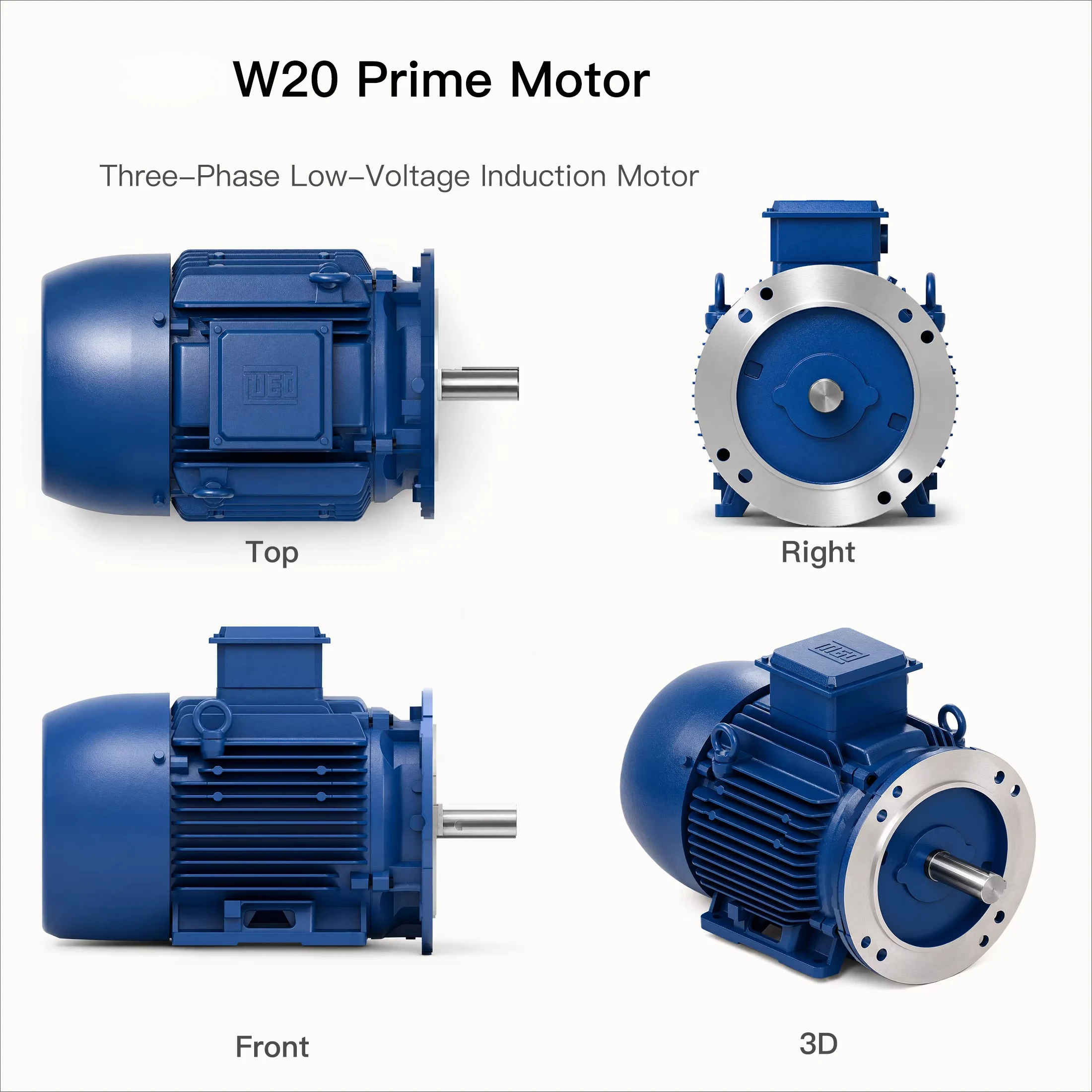 WEG W20GP B35 General Purpose Three Phase Motor - Foot-and-Flange Mounted IP55 TEFC IC411 for OEM Equipment
