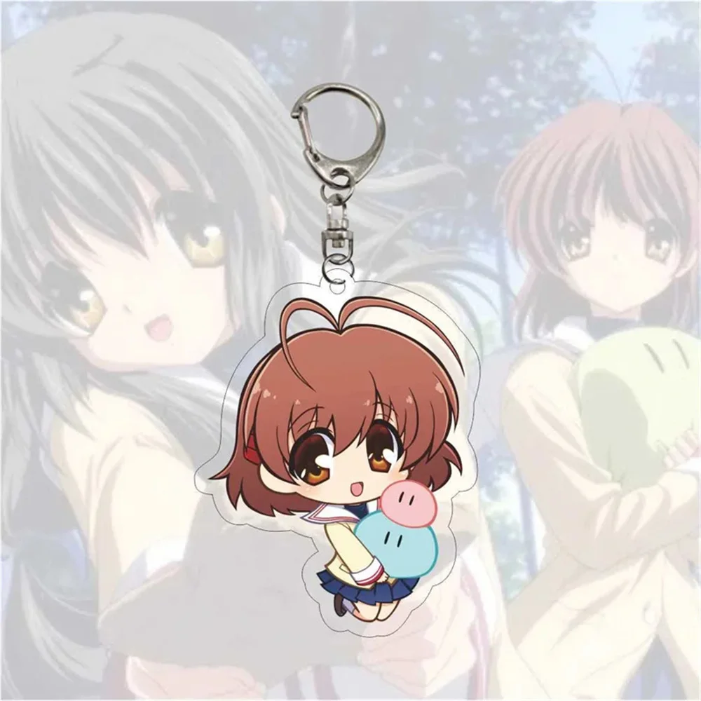 Loen Anime periférico tienda Fan regalo personajes HD CLANNAD acrílico llavero ornamento Accesorios colección de productos serie aproximadamente 6cm