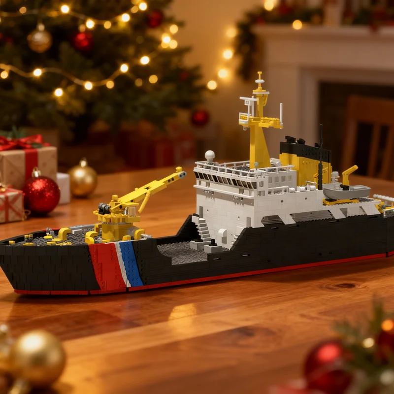 2760pcs MOC City Coast Guard Buoy Tender WLB-225 Juniper Class Model Christmas Gift Home Decor For Adults DIY