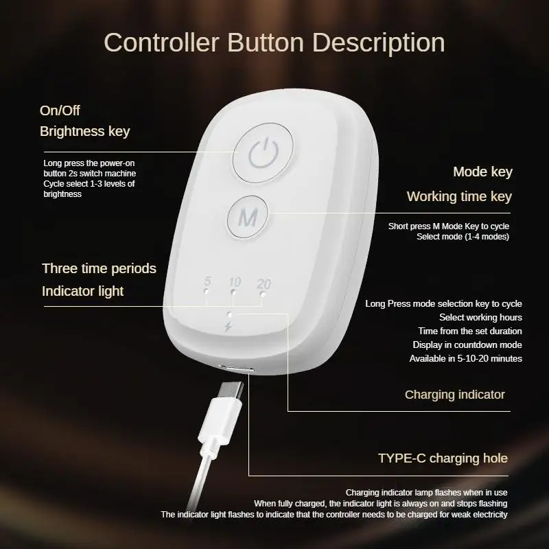 M19 LED الفوتون جهاز التجميل المنزل اللاسلكي قناع ذكي سيليكون عملية عالية التردد لتقنية الاهتزاز لشد الجلد #5
