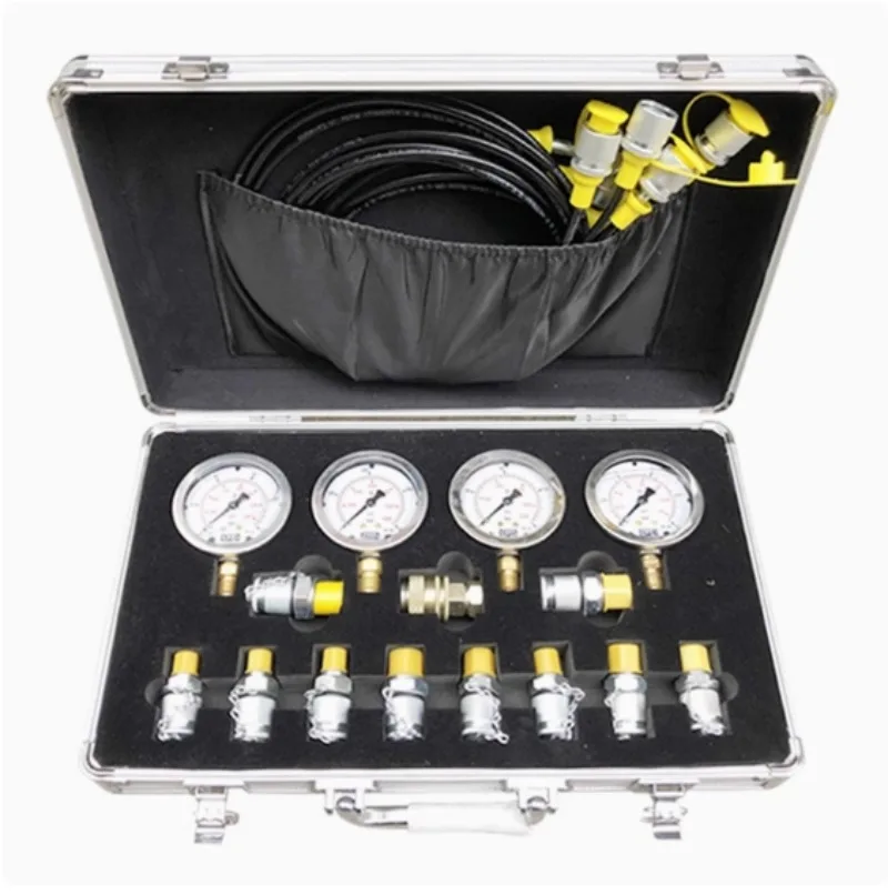 

Hydraulic Pressure Gauge Set Diagnostic Test Kits For Excavator Engine Parts