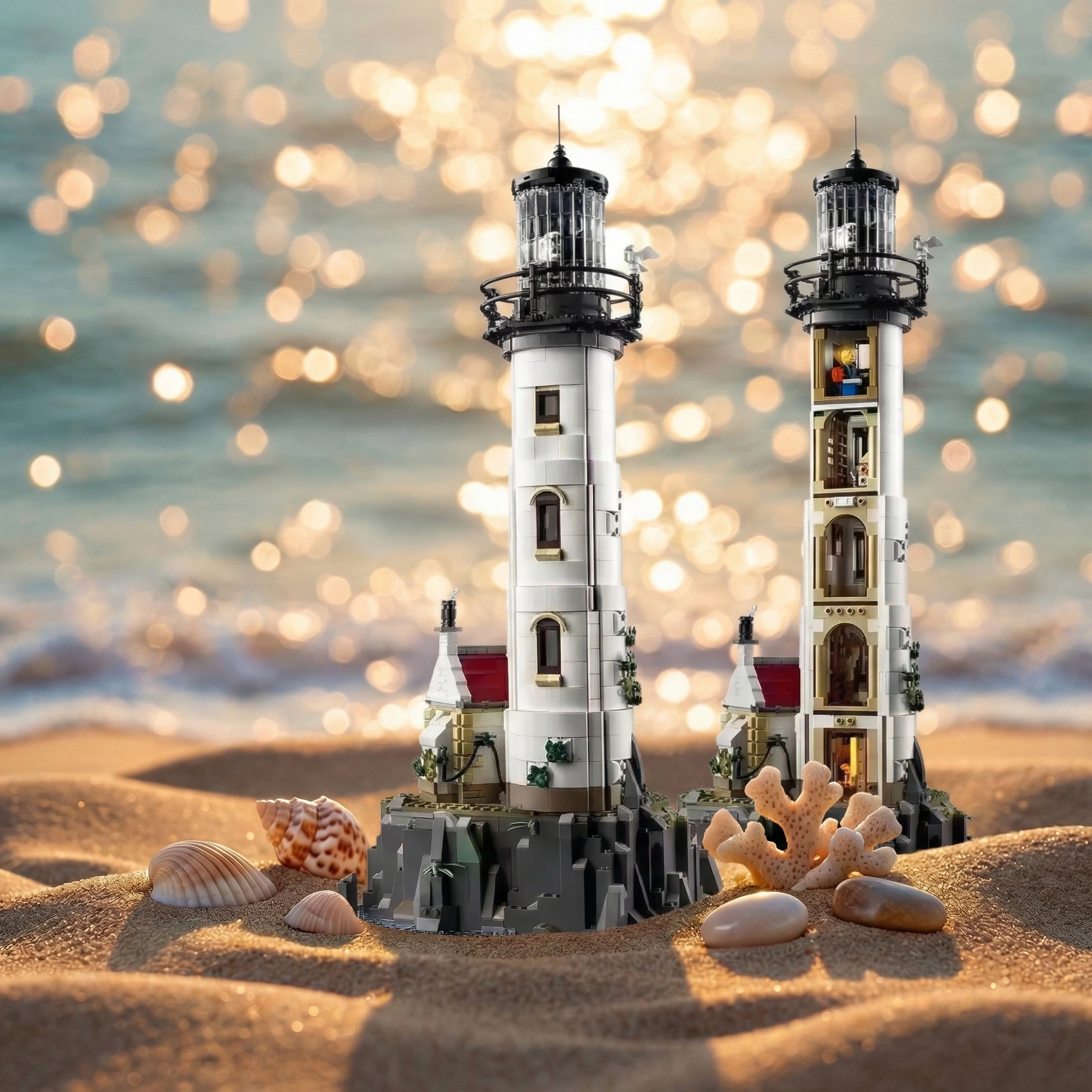 

New 2065pcs Electric Lighthouse 21335 Model Building Block Motorised Bricks Assembly Kids Toys For Children Christmas Gifts