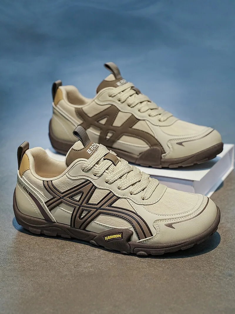 Agan Men's Running Shoes Casual Sporty Soft Bottom Wear-Resistant Trendy Dad Shoes Comfortable All-Match Autumn New Arrival
