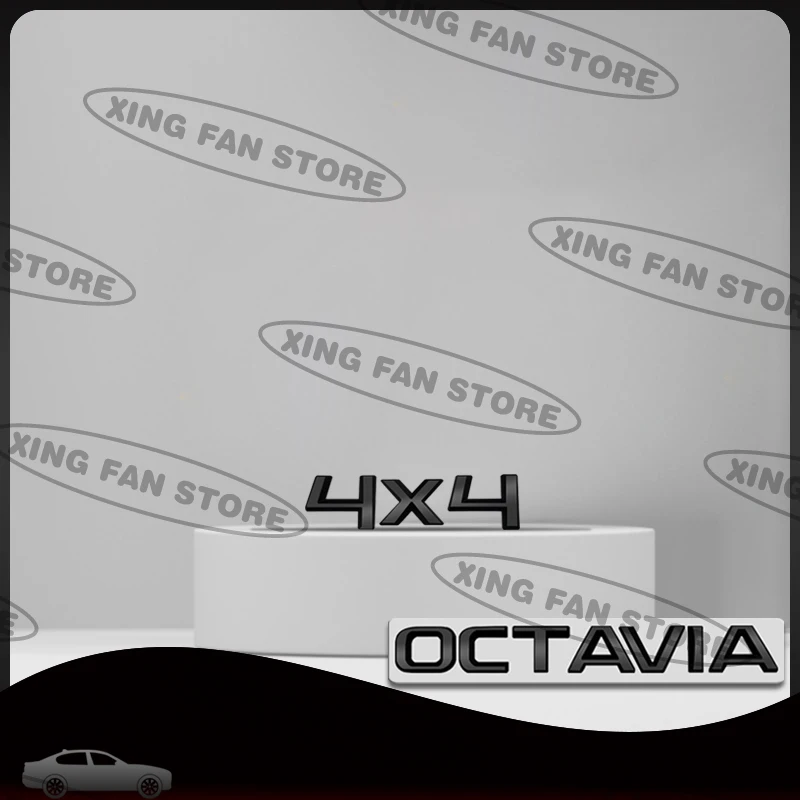 Auto Styling For Skoda Octavia Superb Fabia Kodiaq Rapid 4x4 Car Rear Trunk Badge Decal Body Sticker Accessories