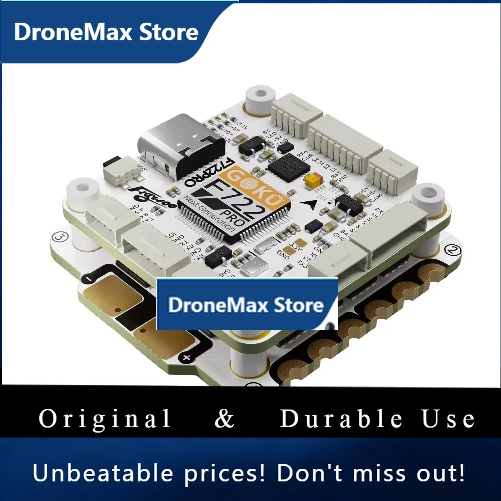 DroMaFlywoo GOKU F722 Pro V2 55A 32Bit 128K 30X30 Stack Plug&Play O4 / O4 Pro For Fpv Drone Diy Parts