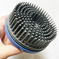 4 Inch 100mm Snail Lock Strong Round Antique Brush For Polishing And Cleaning Stone Marble Granite Ceramics Abrasive Tool