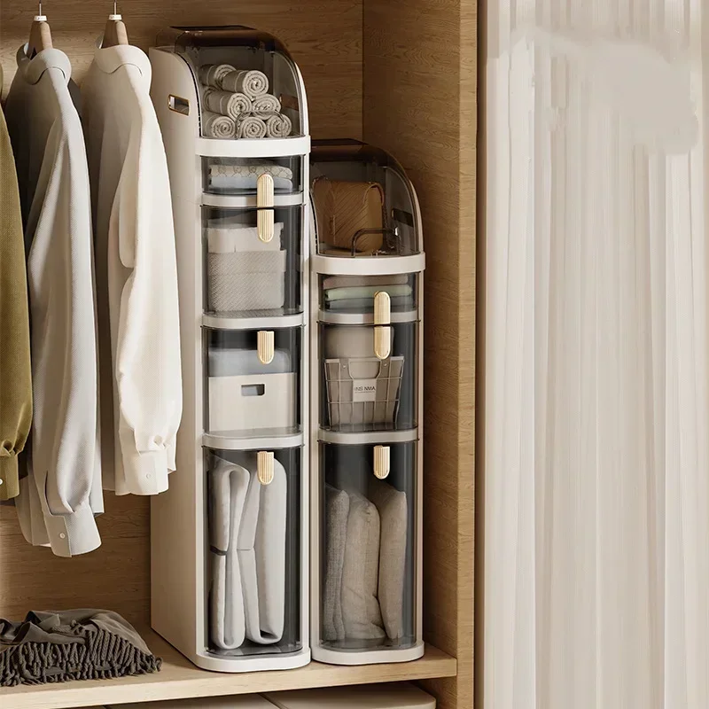 

Narrow Slit Storage Cabinet Free Installation Toilet Lockers Floor Kitchen Storage & Organization