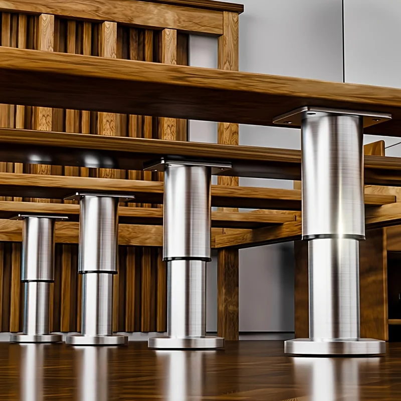 Heavy Duty Adjustable Furniture Legs - Tool-Free Height Adjustment (4.72" to 16.5" /12-42cm), Sturdy Metal Construction image 5