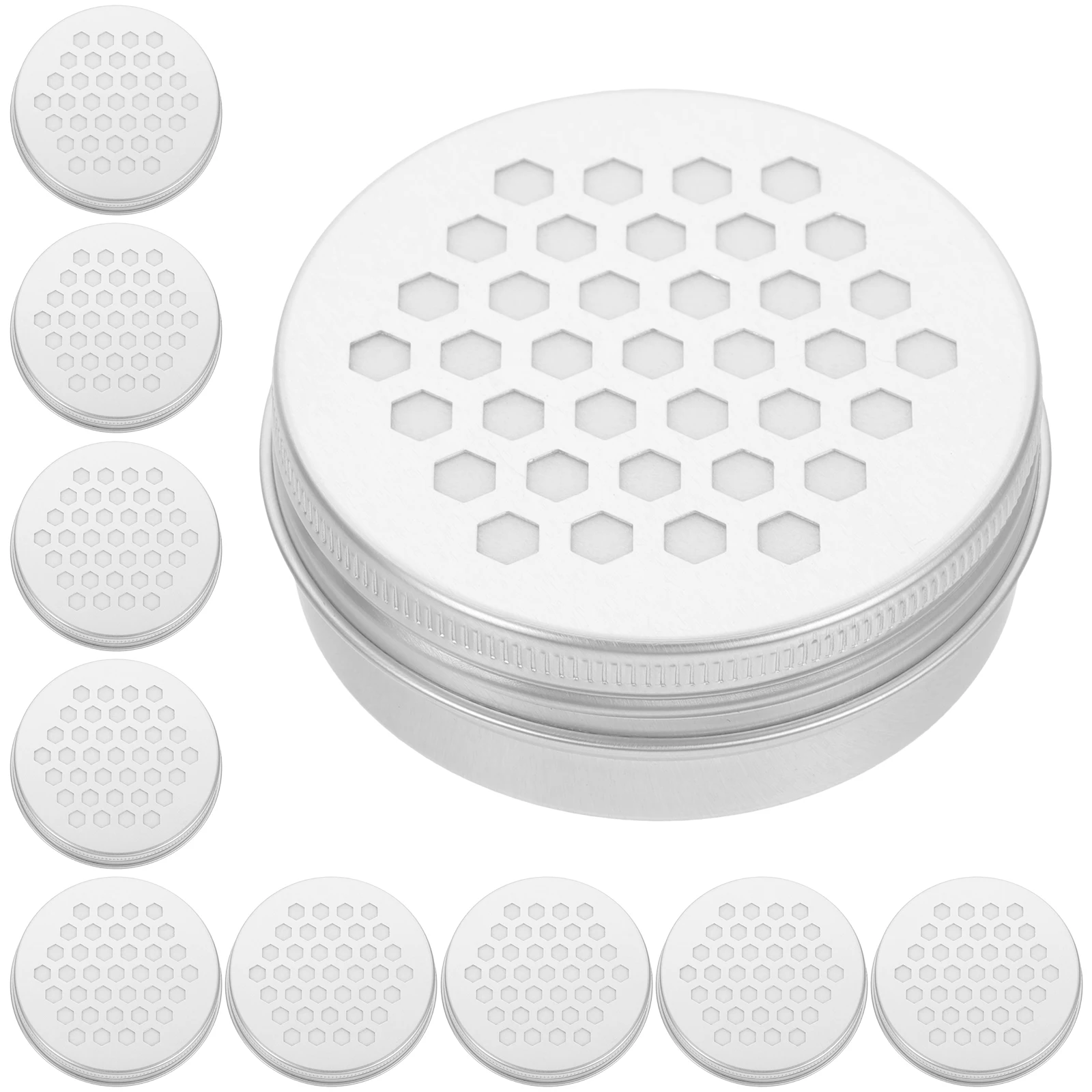 

10pcs Aluminum Air Freshener Diffuser Box Perfume Incense Beads Container Scent Training for Dogs 60ml Perforated Diffuser