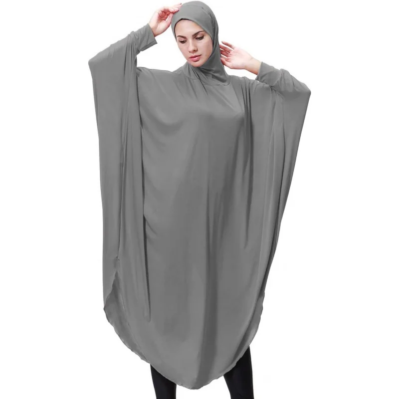 

Women's One-Piece Muslim Abaya Dress Large Overhead Prayer Ramadan Long Hijab Dress
