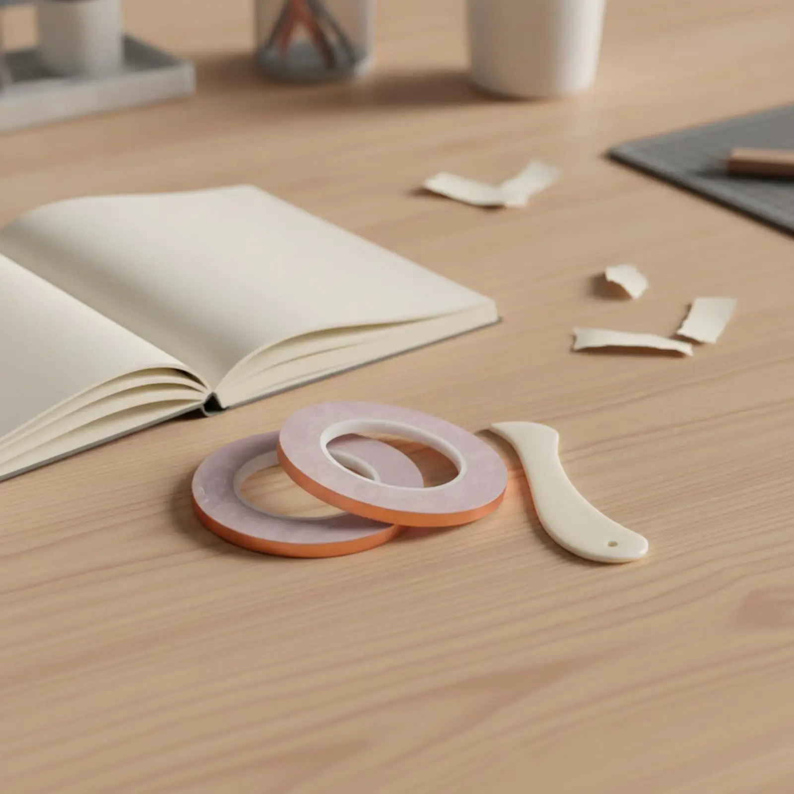 Copper Conductive Tape for Guitar Shielding Electrical Tape Alternative and Craft Projects with Bone Folder Smooth Edge Tool