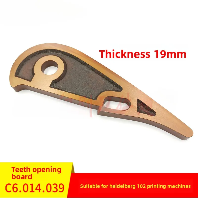 

1 pcs for Heidelberg CD102 printing machine paper receiving and thread opening plate C6.014.039(thickness 19)