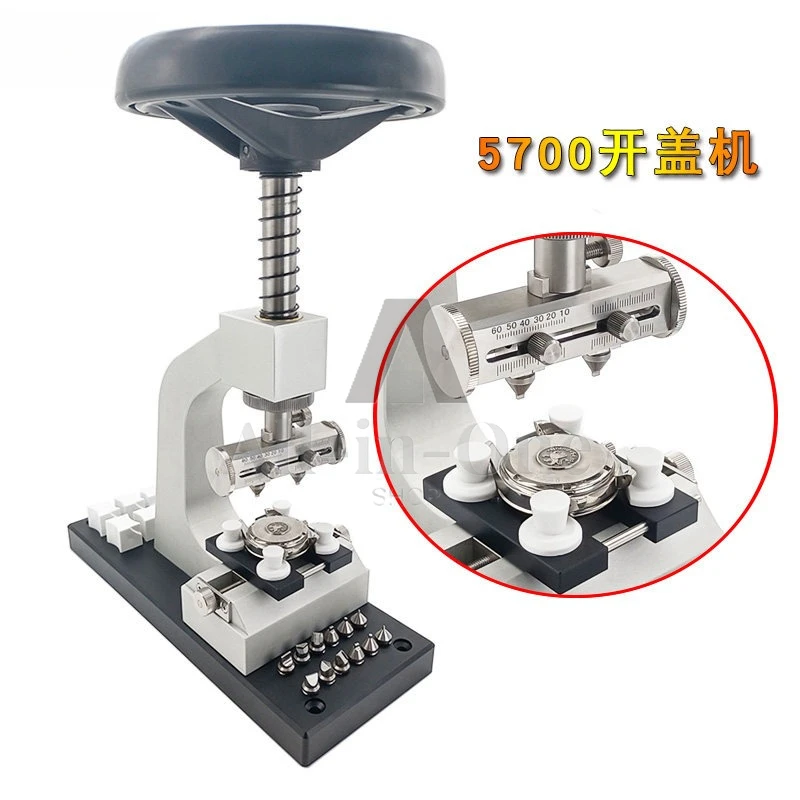 Widen Over 60mm Type 5700 Professional Watch Case Opener Tool with Movement Holde for  Repair with Metal Base