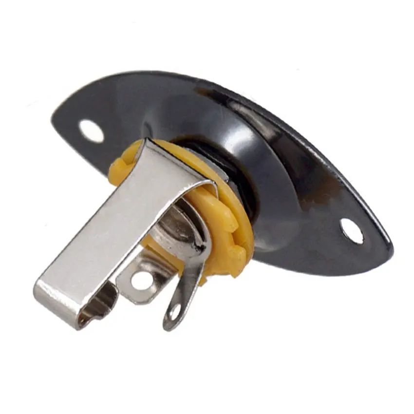 

1PCS Square Style Plate Guitar Bass 1/4 Output Input Jack Socket for Electric Guitar Gutiar Parts Connector