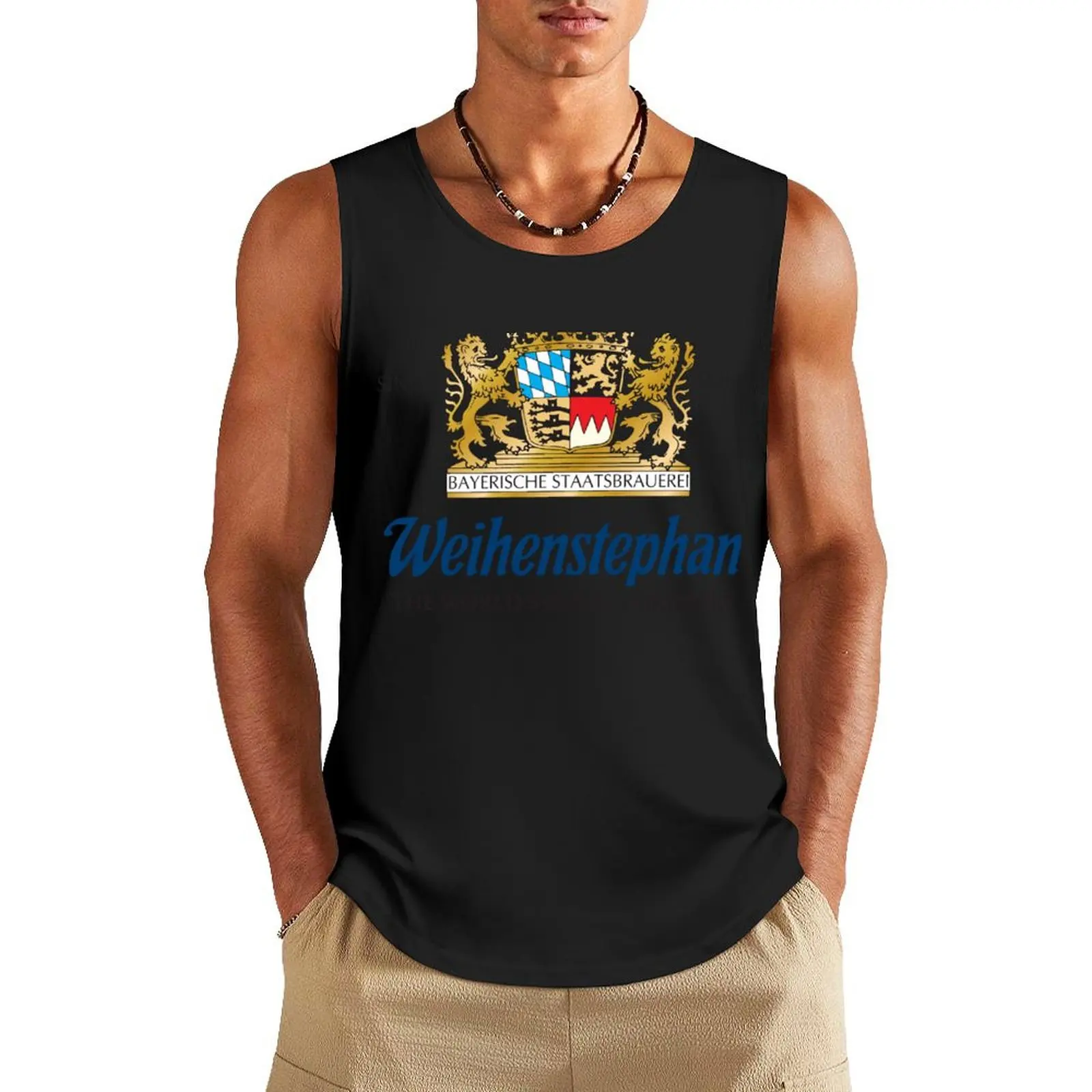 

Weihenstephan Brewery Tank Top plain t-shirt gym Body man