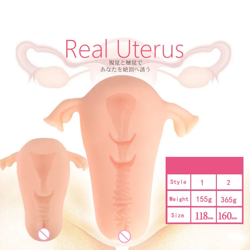 Sex Toys Uterus Real Vagina Masturbator For Men Realistic Soft Tight Artificial Pocket Pussy Aircraft Cup Male Masturbation Toys