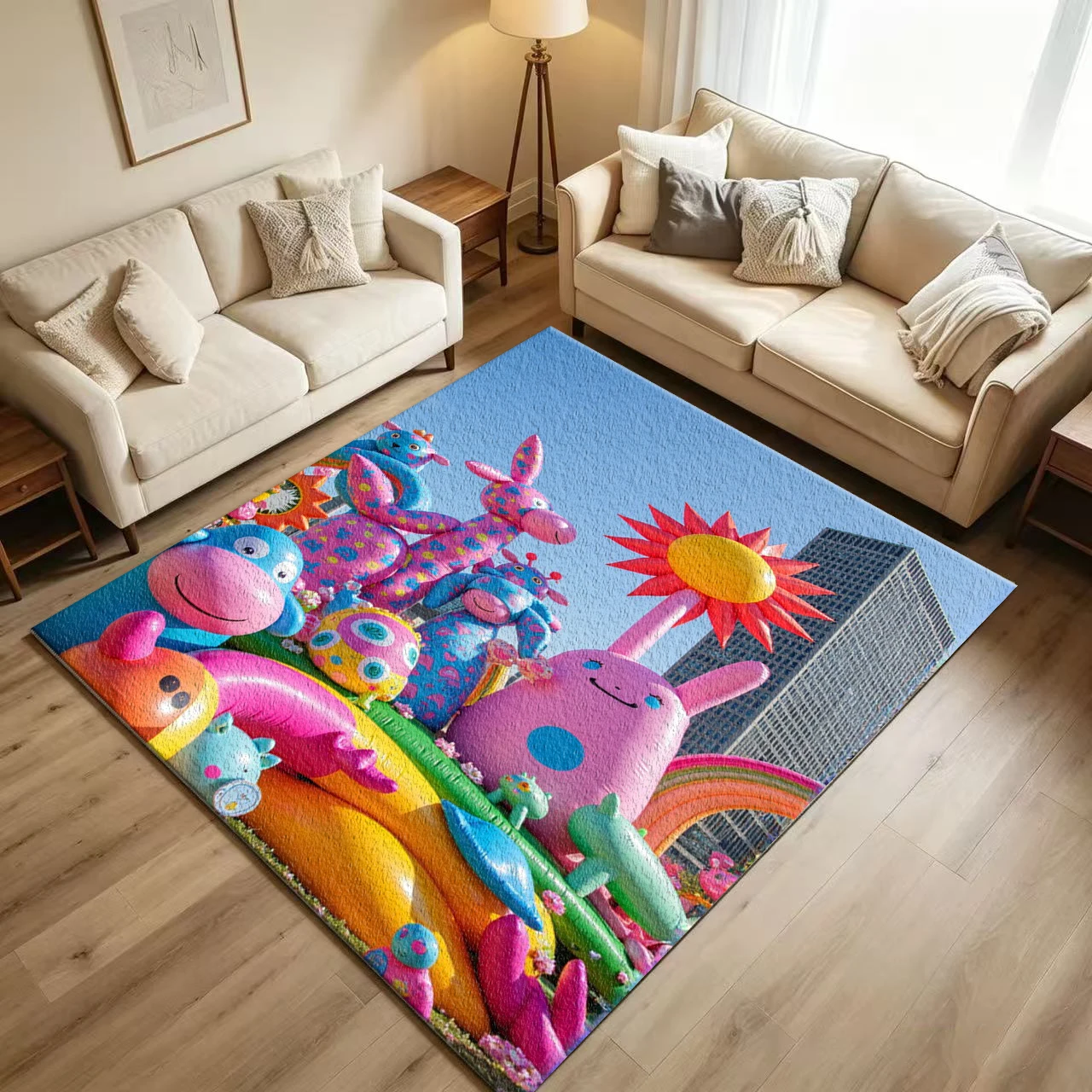Bright Cartoon Inflatable Art - Printed Rug Abstract 评论和价格
