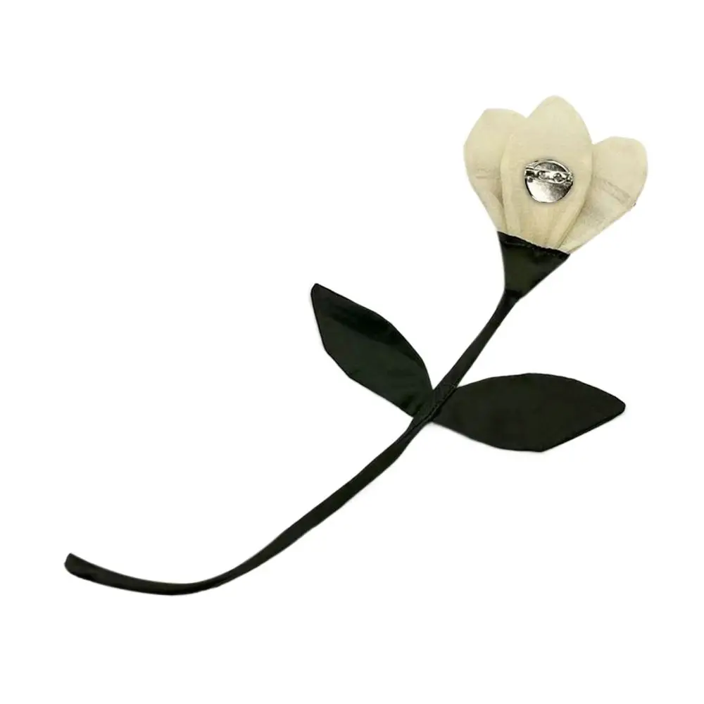 Modna Tkanina Materiał Kołnierz Kwiat Ręcznie Robiona Koronka Kwiat Tulipan Broszka Przypinki DIY Szycie Przypinki do Klapy