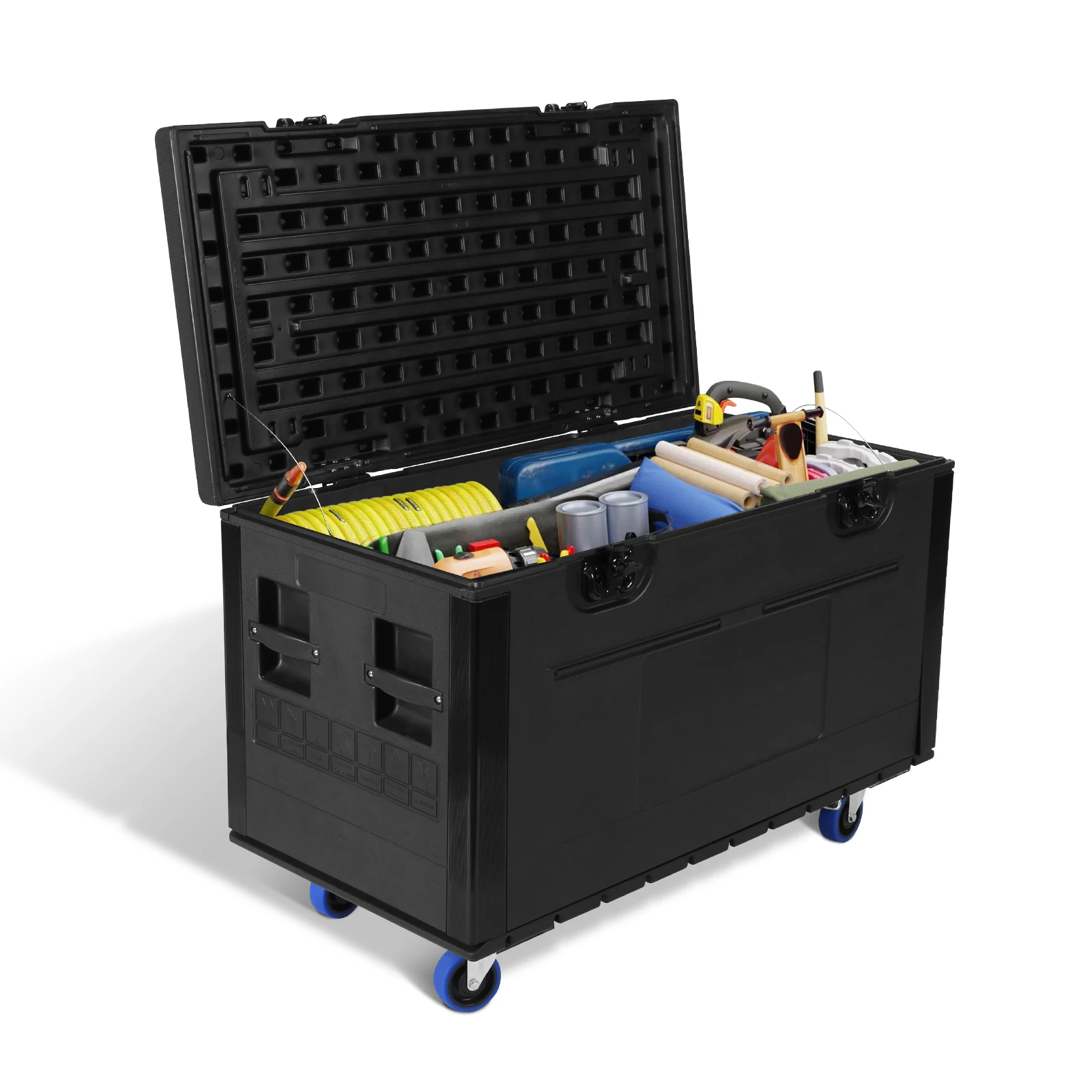 Flight Case with Lockable Casters Cable Trunk Road Case Stackable ATA Rolling Road Case for Pro Audio DJ Equipment