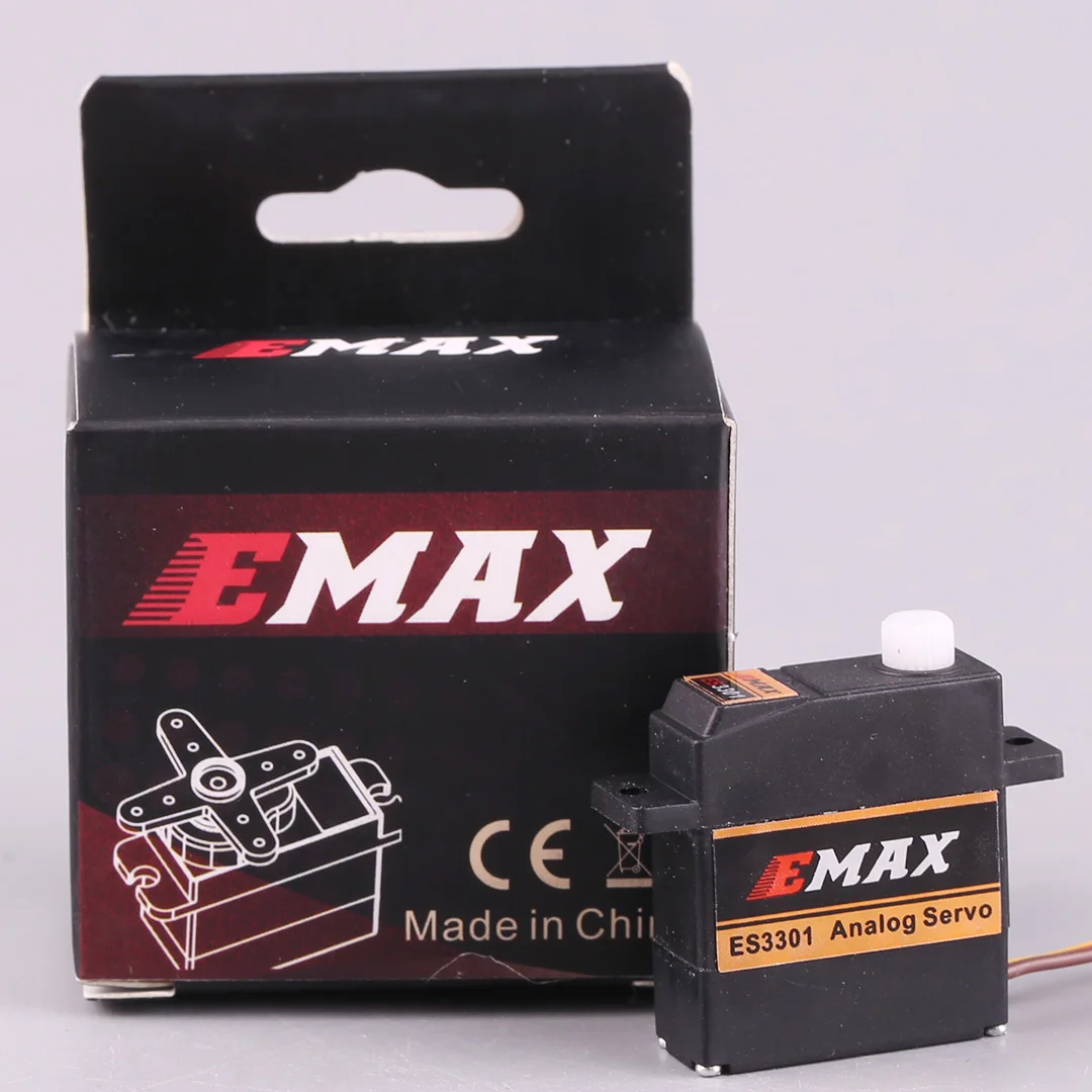 EMAX ES3001 Lichtgewicht Analoge Servo 43g Plastic Gear 4.8-6.0V voor RC Helicopter Boot Vliegtuig Standaard Afstandsbediening Servo