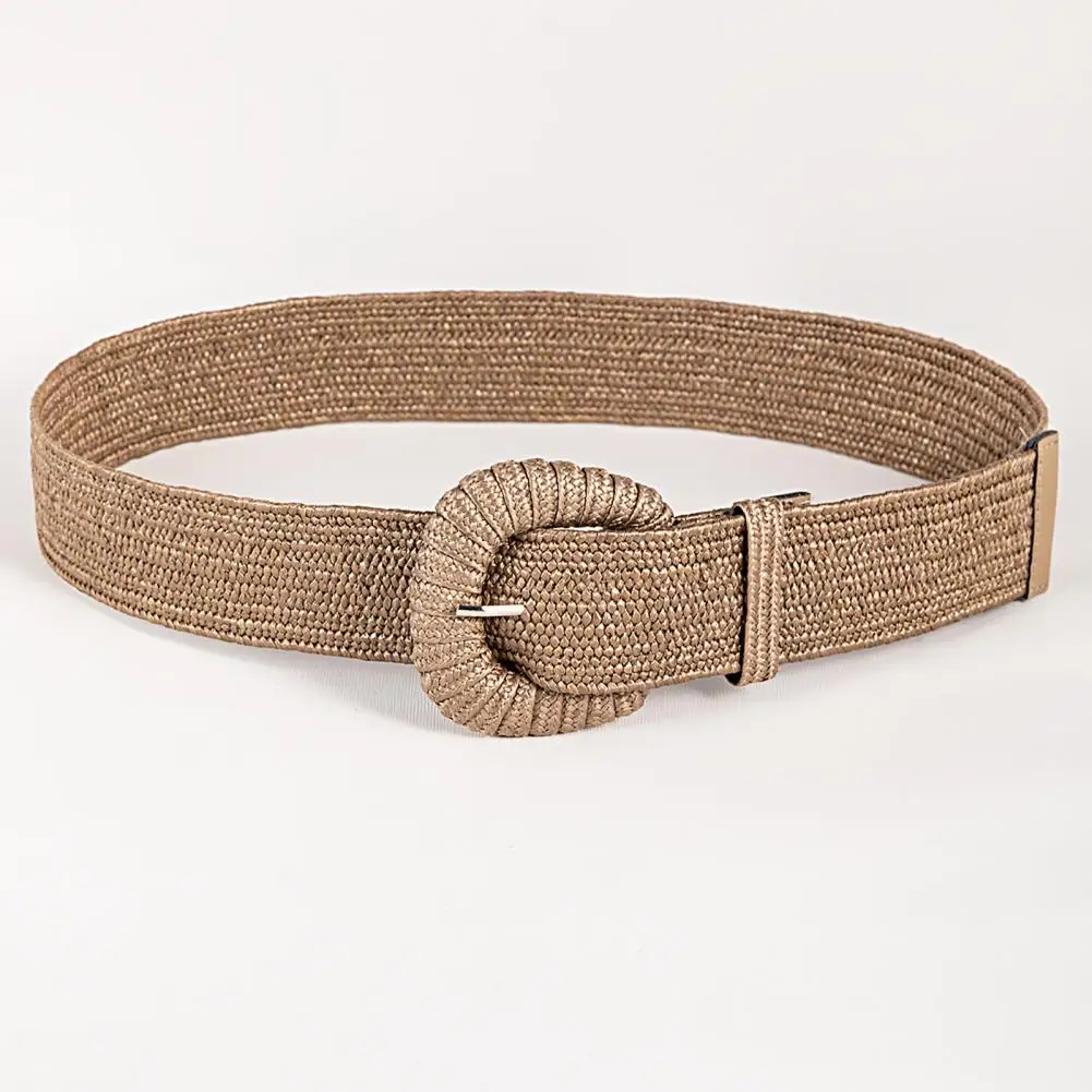 

Beachwear Belt Stylish Women's Elastic Woven Belt for Dresses Jeans Boho Stretchy Ladies Accessory Gift for Christmas Women