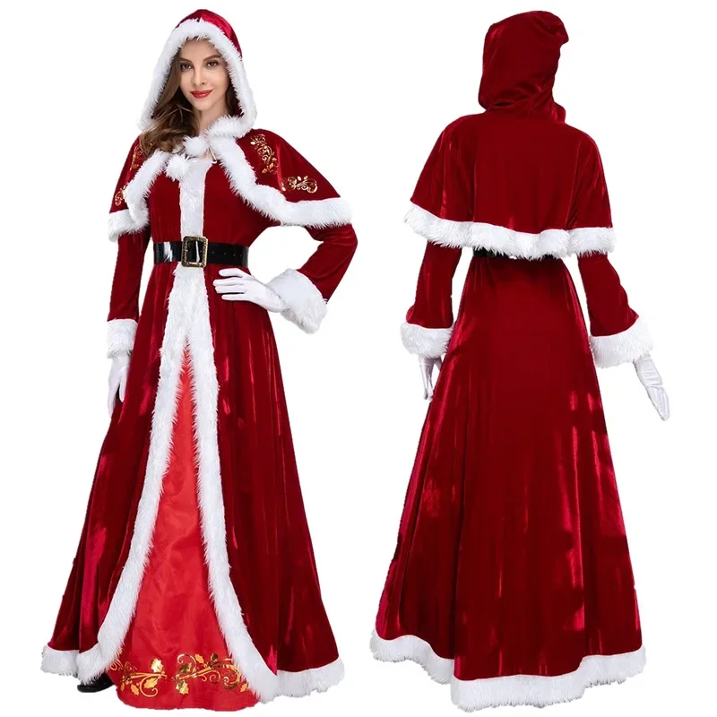 Christmas Santa Costume New Year Men Costumes Holiday Party Stage Performance Cosplay Adults Xmas Outfit - Image 6