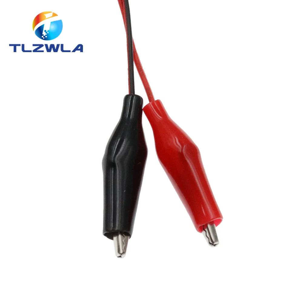 Alligator Test Clips Clamp to USB Male Female Connector Power Supply Adapter Wire 58cm Cable Red and Black