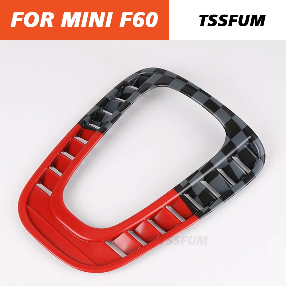 Union jack Car Air Conditioner Vent Outlet Cover Center Decor Panel Frame Sticker For MINI COOPER JCW F60 Countryman Accessories