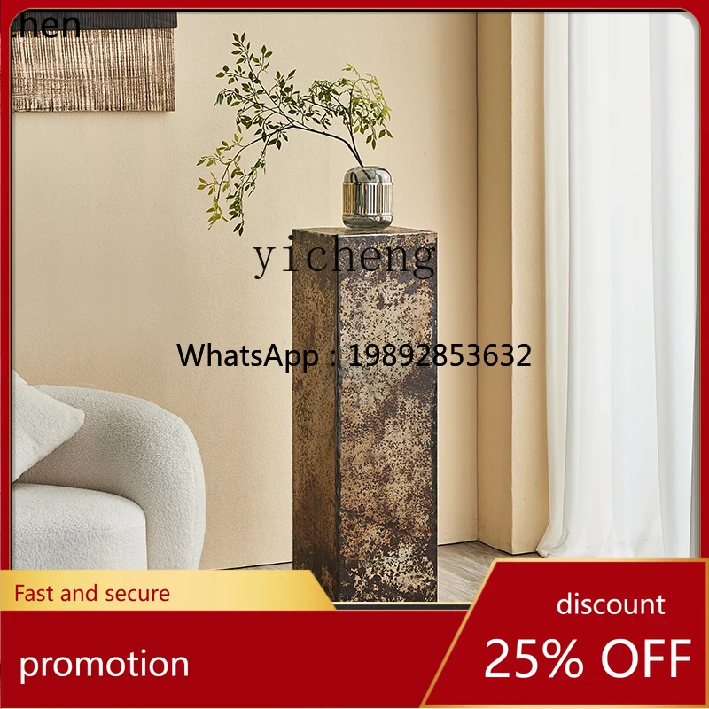 

YFY metal pier medieval style homestay ornament flower stand retro shelf exhibition hall flower base