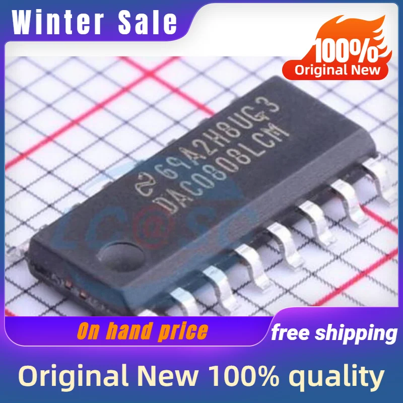 5PCS New original DAC0808 DAC0808LCM SOIC16 quality goods