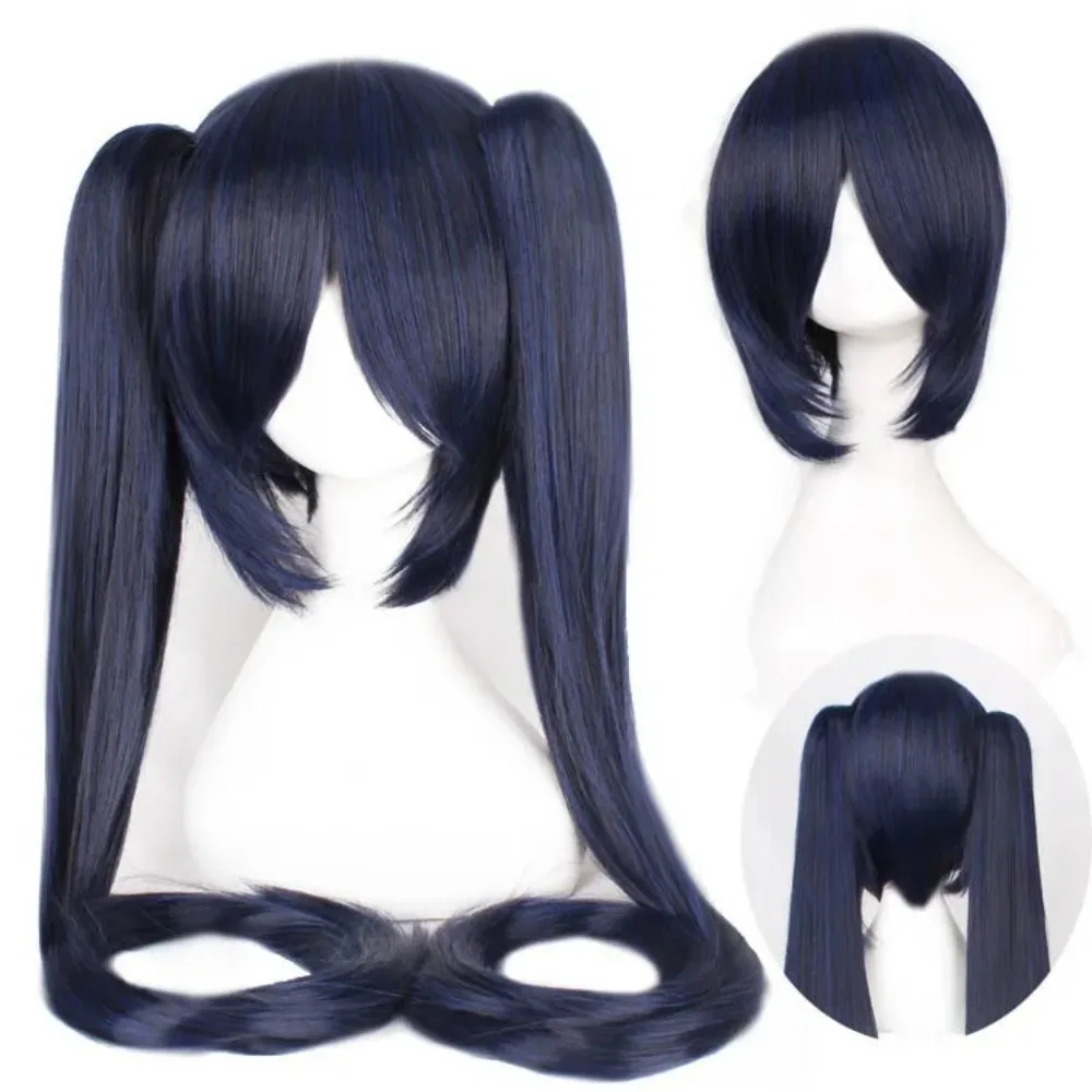 120CM Mi Ku Cosplay Wig Long Heat Resistant Synthetic Hair Clip Ponytails Halloween Party Wigs + Wig Cap