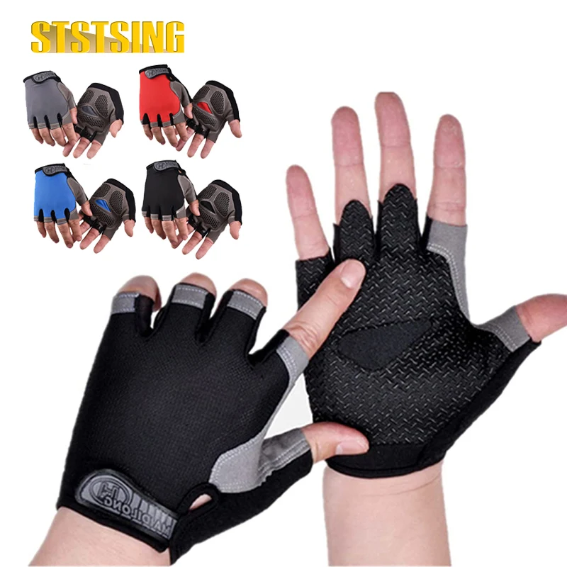 STSTSING 1 Pair Cycling Gloves for Men Women,  Anti-Slip Shock-Absorbing Glove for Fitness Cycling Training Outdoor Sports