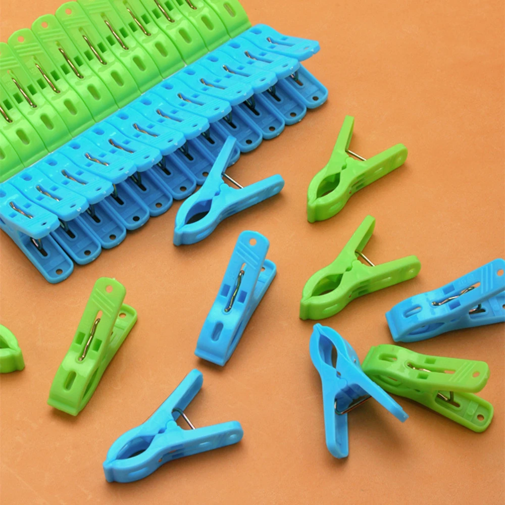 10pcs Traceless Edge Oil Clip Flat Mouth Toothless Plastic Clip Thickened PP Material for Oil Edge Use Random Color