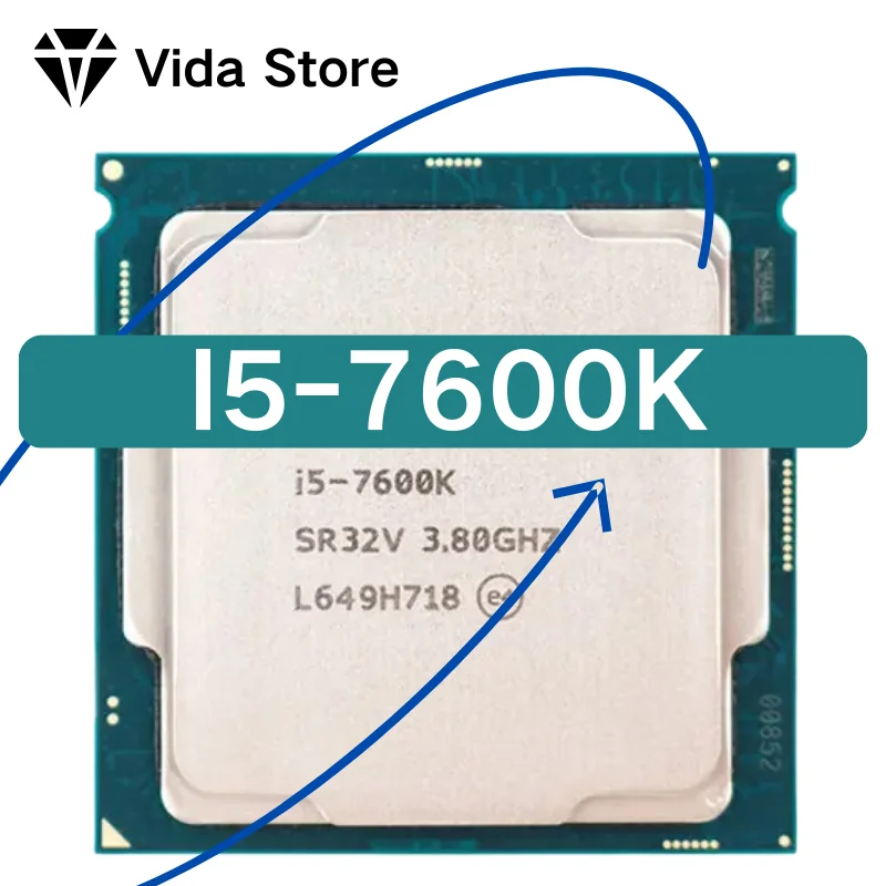 

Четырехъядерный процессор Core i5 7600K, 3,8 ГГц, 6 Мб, 91 Вт, LGA 1151, б/у