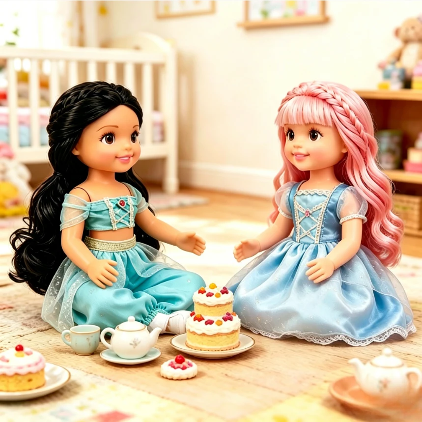 1Pc Soft Vinyl Princess Doll Gift Box with Outfits, cute dress-up figure, gentle pretend play birthday & holiday gift for girls