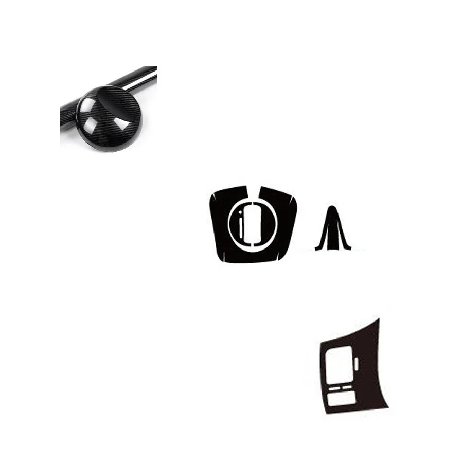1 Set For Honda Civic 2006-2011 5D Carbon Fiber Pattern Car Interior Decals Trim