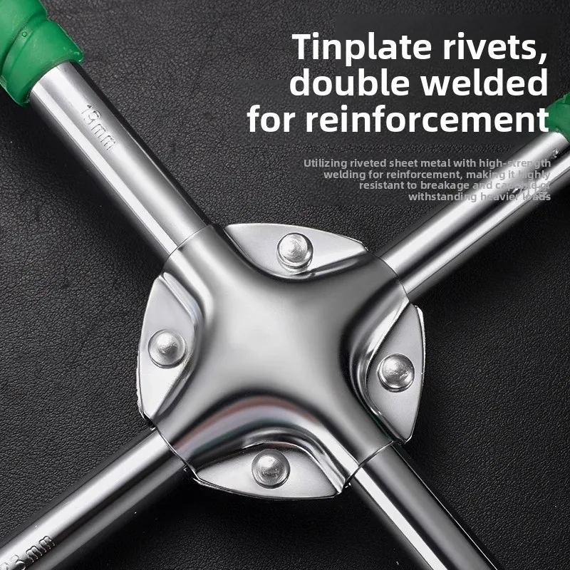 

Универсальный многофункциональный ключ-трещотка для шин с удлиненной ручкой, новый, экономящий силы, для ремонта шин