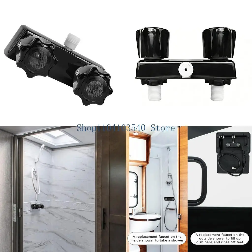 

02DC Easyly Install Motorhome Shower Head Faucet For Travel Trailers And Campers