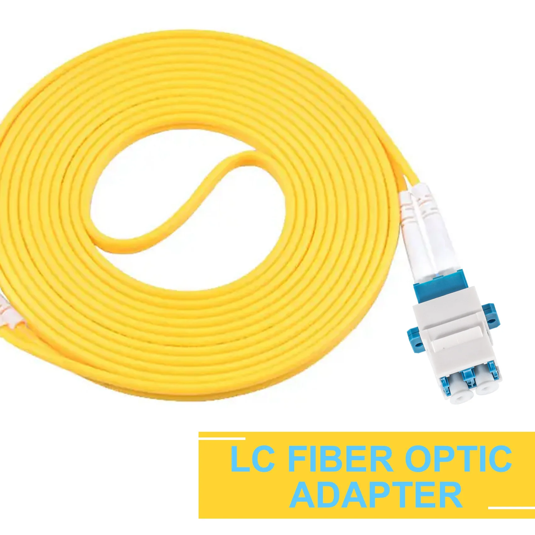 LC Fiber Optic Adapter LC to LC Duplex Multimode 10GB F/F Keystone Coupler for Wall Plates, Patch Panels